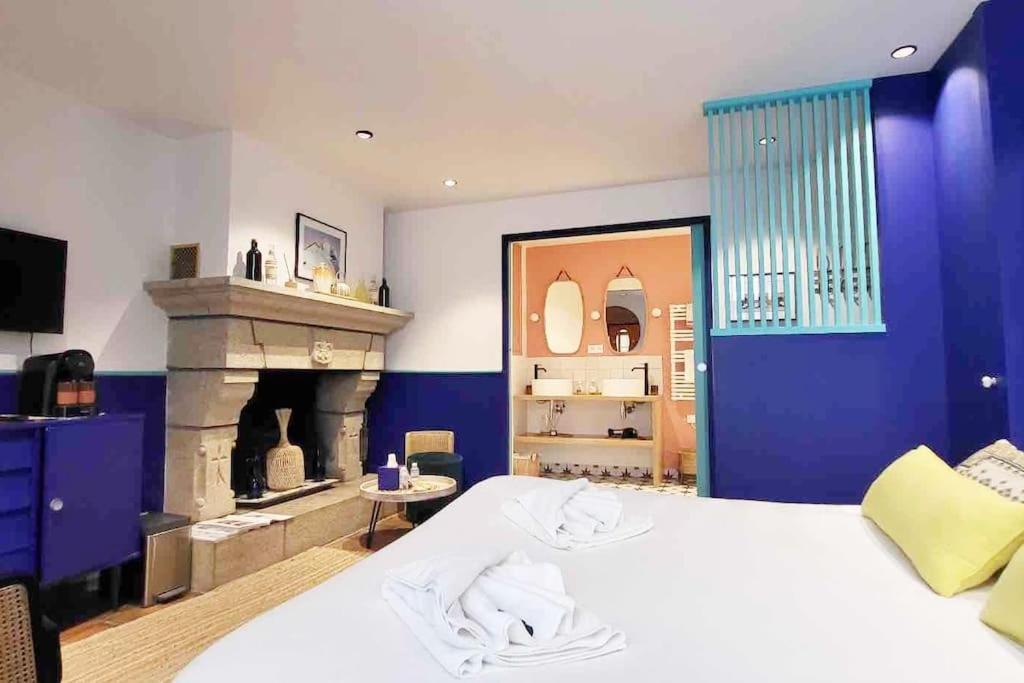 Chambre Majorelle - Rdc - Plage 50M - Rue Gratuite Saint-Malo Bagian luar foto
